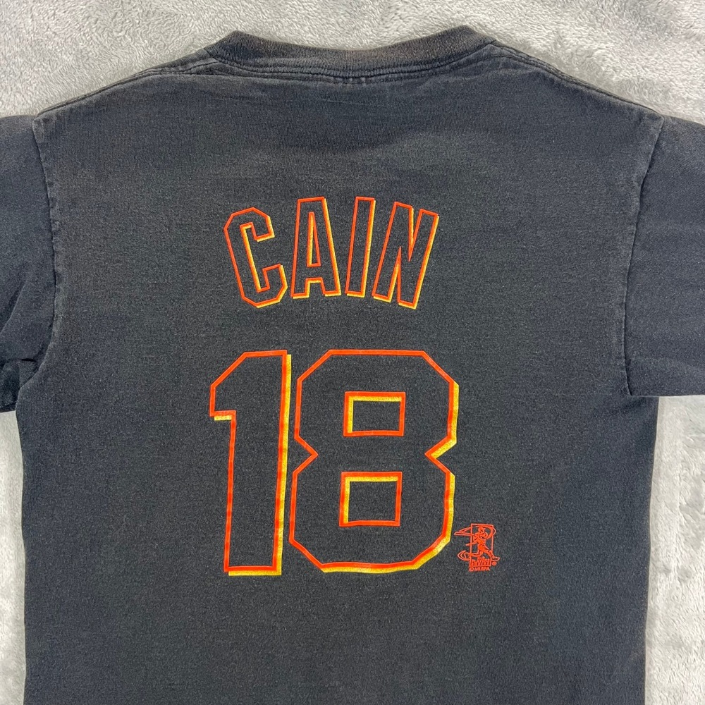 San Francisco Giants Kids Medium Black Good Matt Cain 18 MLB T-Shirt Majestic